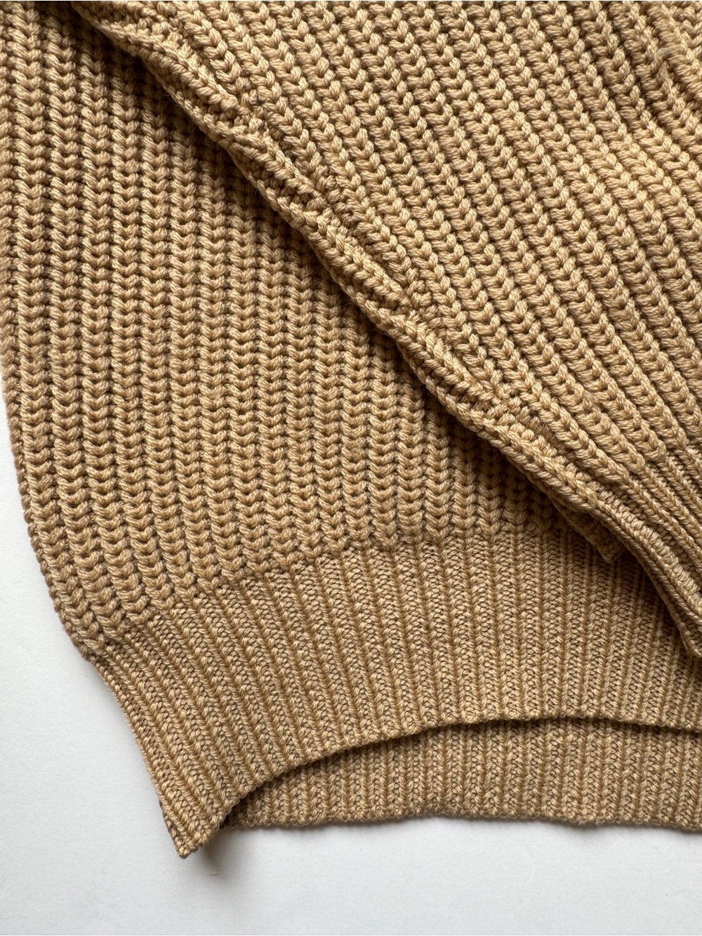Aritzia Wilfred Montpellier Turtleneck Ribbed Sweater Tan Camel Knit Sz XS - Picture 12 of 12